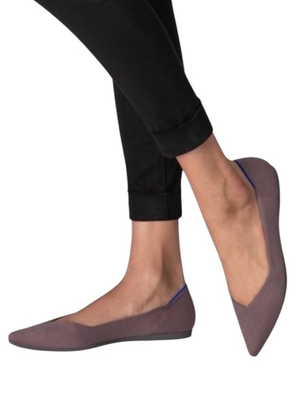 Rothy’s The Point Flats Mink Dusty Purple Pointed Toe Shoes Women’s 6.5